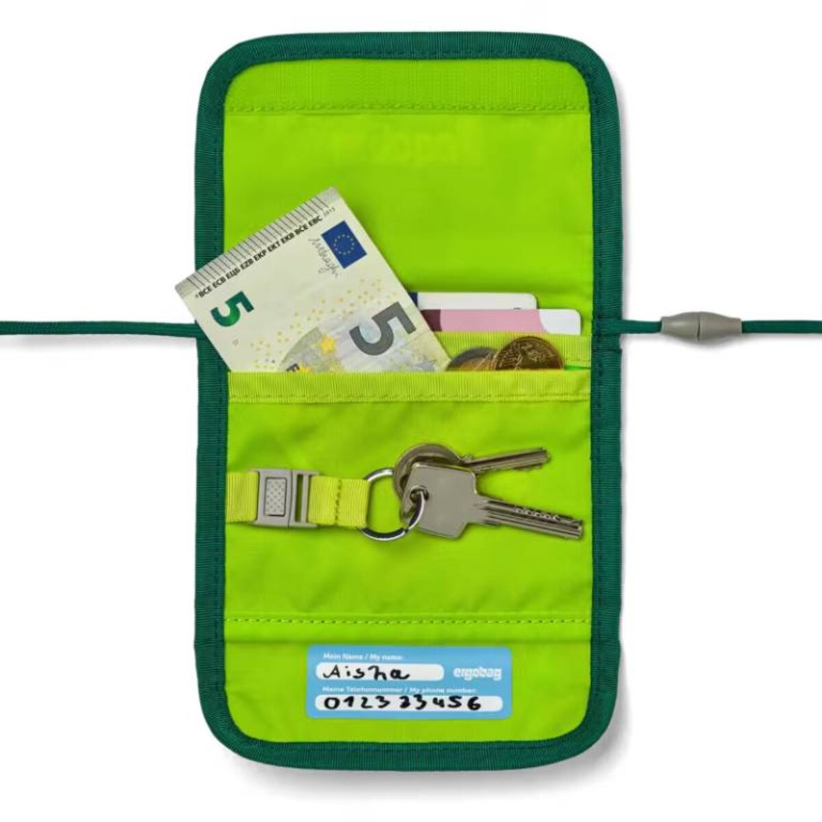 ergobag Brustbeutel Bärtastisch Grün 0,3 x 1 x 10 cm 2025