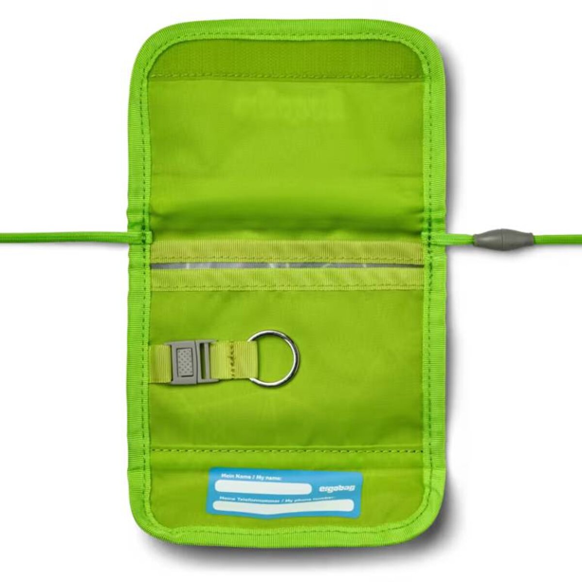 ergobag Brustbeutel CyBär Race schwarz grün 0,3 x 1 x 10 cm