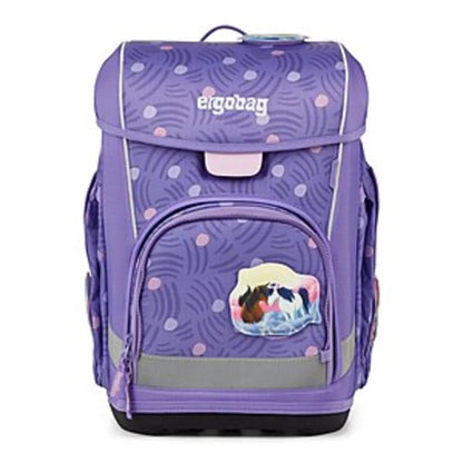 ergobag Cubo Light Schulranzen-Set PonyBärparadies. 5-teilig Rosa Lila 19 Liter