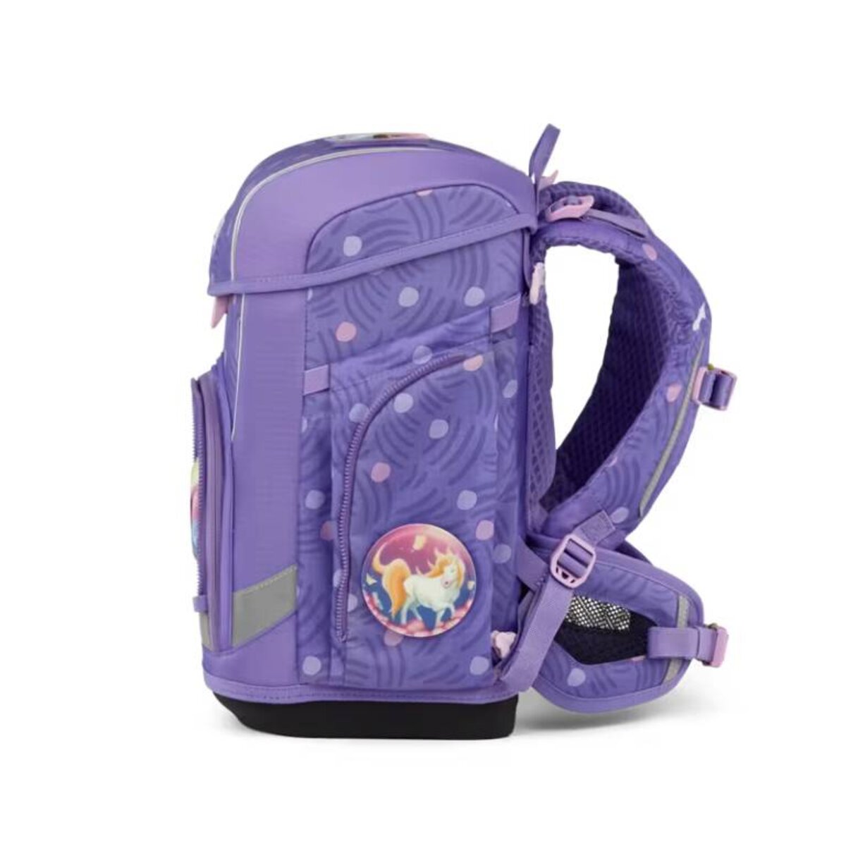 ergobag Cubo Light Schulranzen-Set PonyBärparadies. 5-teilig Rosa Lila 19 Liter