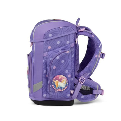 ergobag Cubo Light Schulranzen-Set PonyBärparadies. 5-teilig Rosa Lila 19 Liter