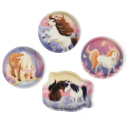 ergobag Cubo Light Schulranzen-Set PonyBärparadies. 5-teilig Rosa Lila 19 Liter