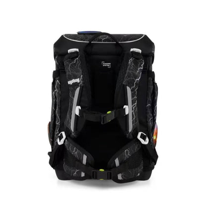 ergobag cubo light Schulranzen-Set ReflektBär Schwarz Weiß 5-teilig 19 Liter