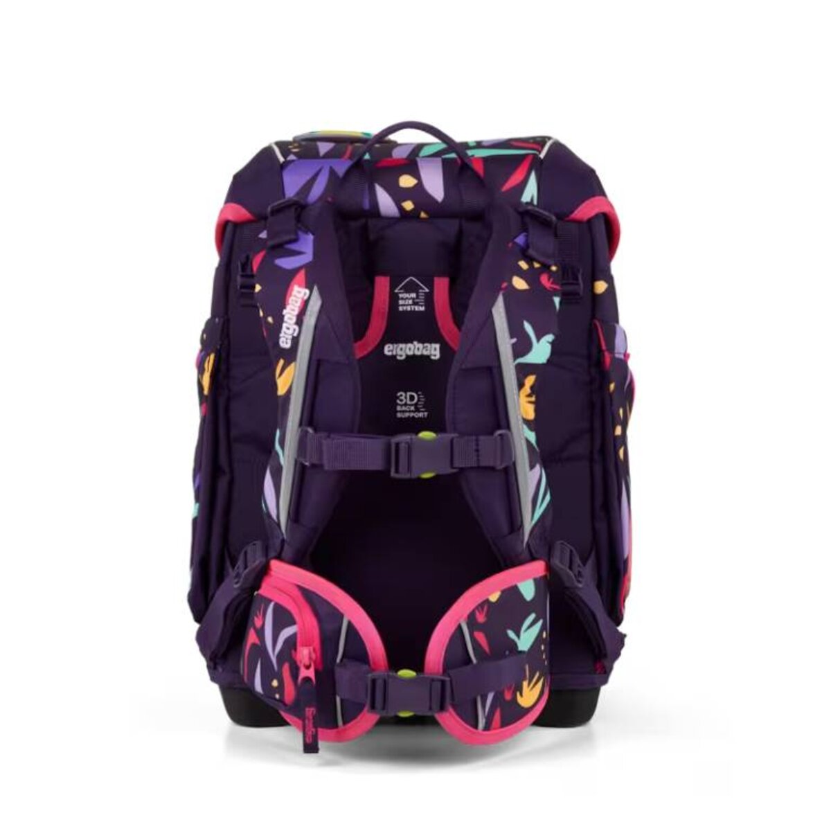 ergobag cubo Set Schulranzen-Set AmBärzonas Rosa Lila Gelb 5-teilig 19 Liter