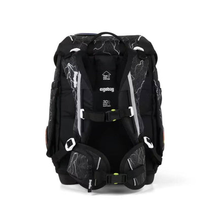 ergobag cubo Set Schulranzen-Set ReflektBär Schwarz Weiß 5-teilig 19 Liter