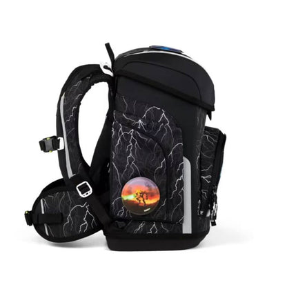 ergobag cubo Set Schulranzen-Set ReflektBär Schwarz Weiß 5-teilig 19 Liter