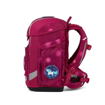 ergobag Cubo Light Schulranzen-Set MondzauBär, 5-teilig rosa 19 Liter