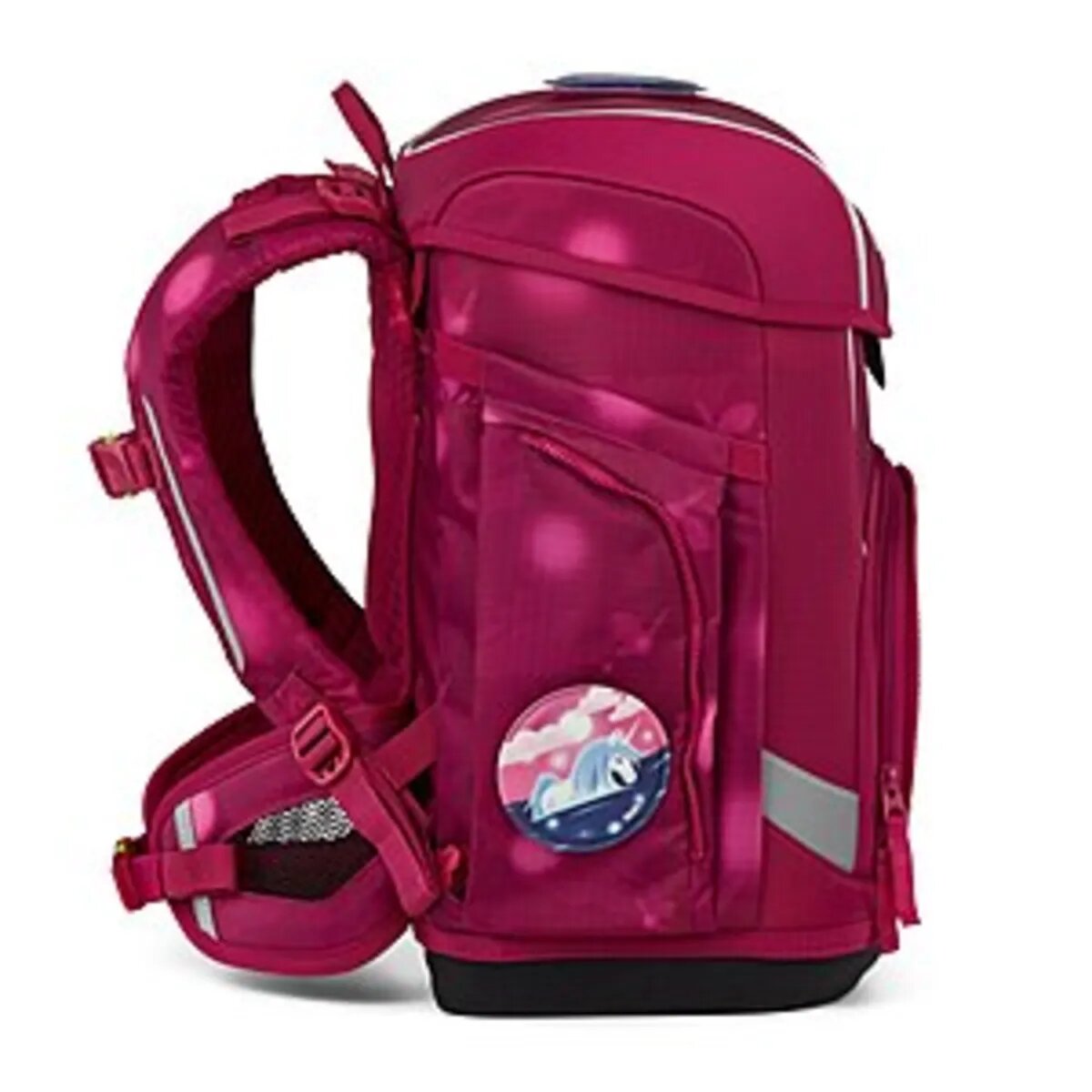 ergobag Cubo Light Schulranzen-Set MondzauBär, 5-teilig rosa 19 Liter