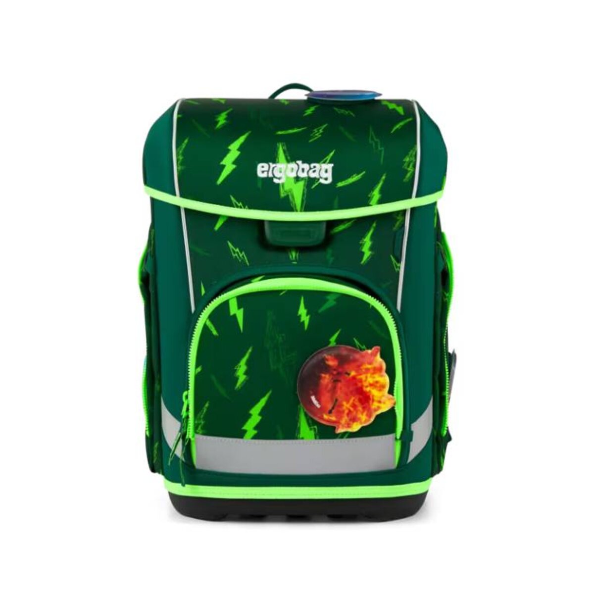 ergobag cubo light Schulranzen-Set Bärtastisch Grün 5-teilig 19 Liter