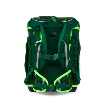 ergobag cubo light Schulranzen-Set Bärtastisch Grün 5-teilig 19 Liter