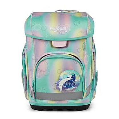 ergobag Cubo Light Schulranzen-Set ZauBärwelt, 5-teilig Rosa Türkis 19 Liter