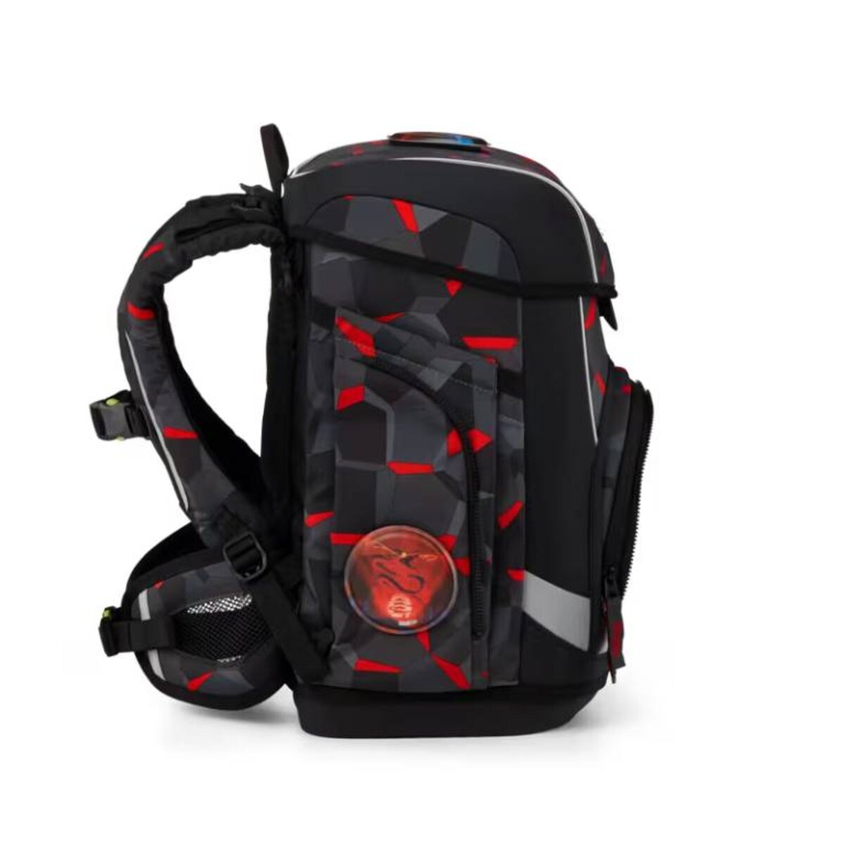 ergobag Cubo Light Schulranzen-Set TaekBärdo, 5 teilig grau rot 19 Liter