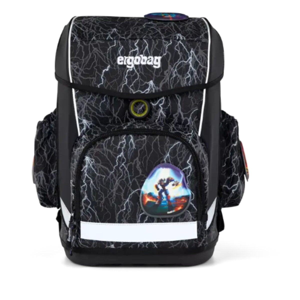 ergobag CUBO LIGHT Schulrucksack-Set  Super ReflektBär, 6-teilig