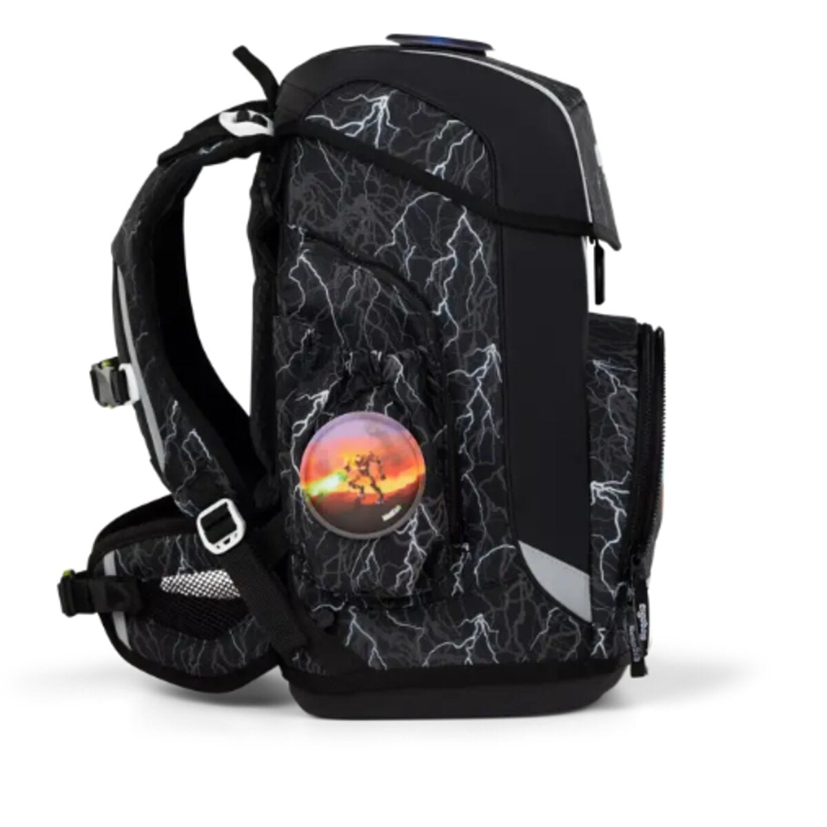 ergobag CUBO LIGHT Schulrucksack-Set  Super ReflektBär, 6-teilig