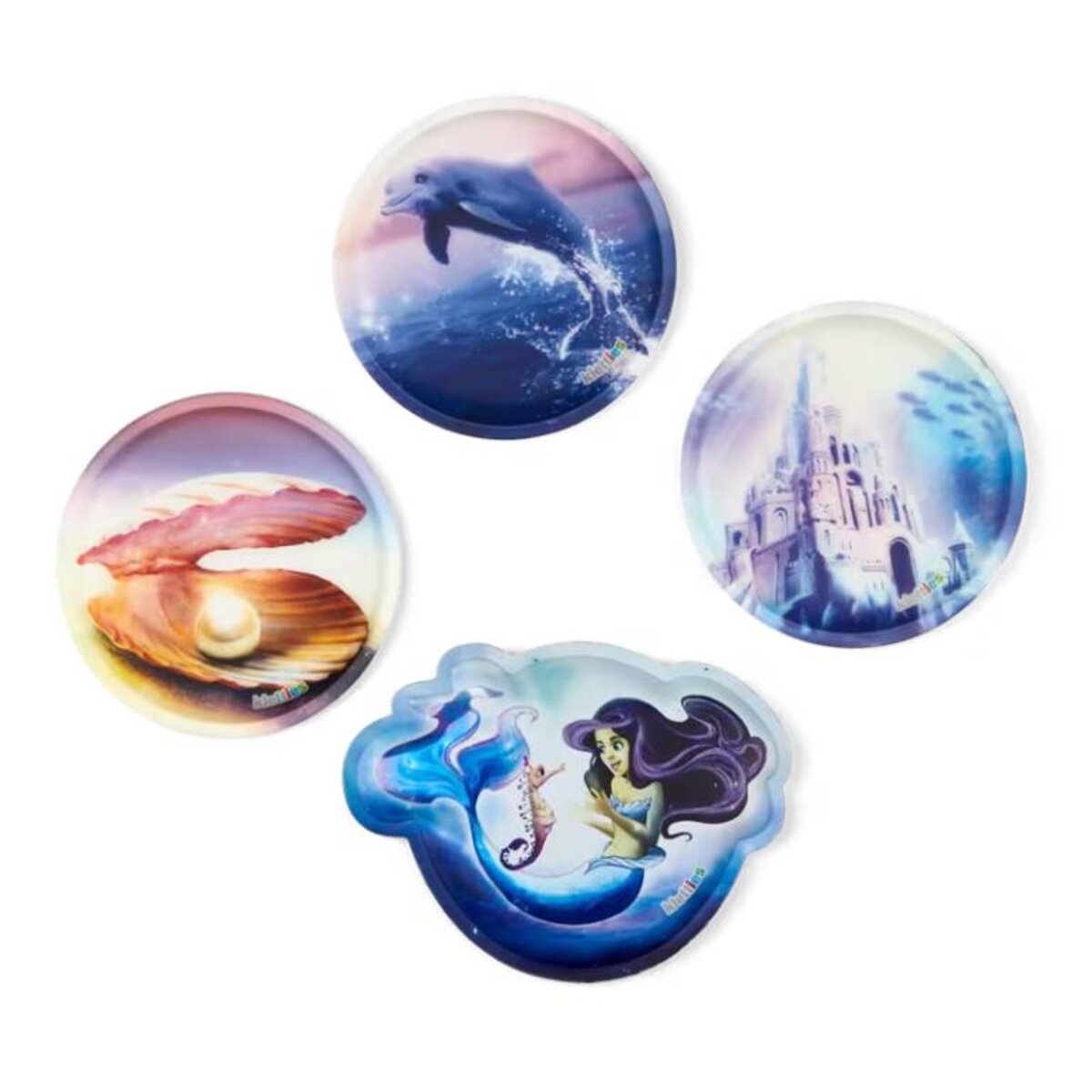 ergobag Cubo Light Schulranzen-Set PerlentauchBär, 5-teilig rosa lila 19 Liter