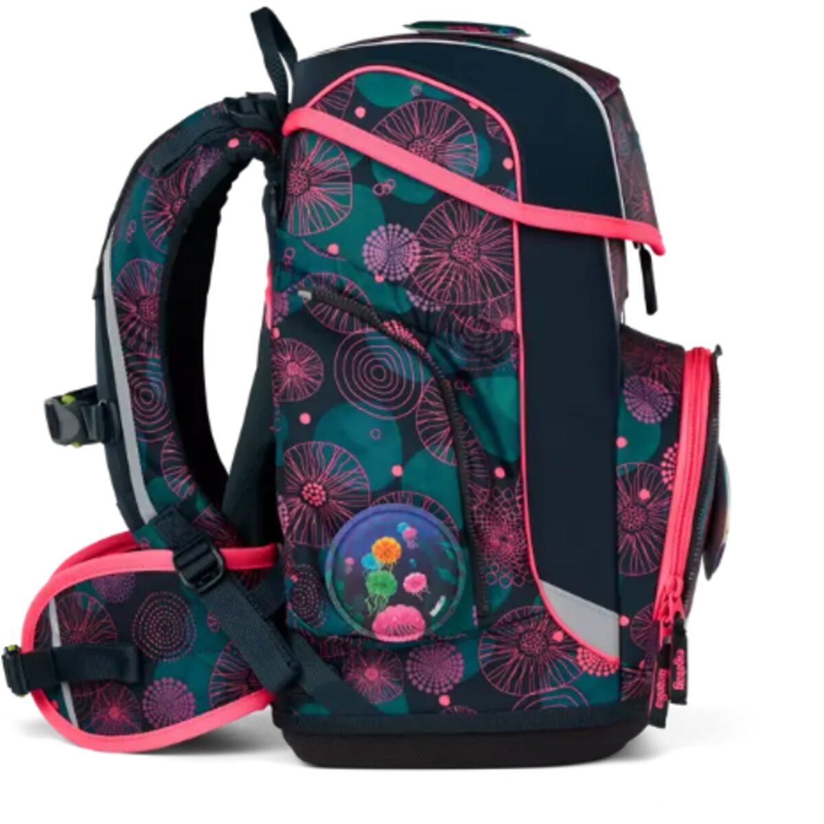 ergobag CUBO Schulrucksack-Set KorallBär, 5-teilig