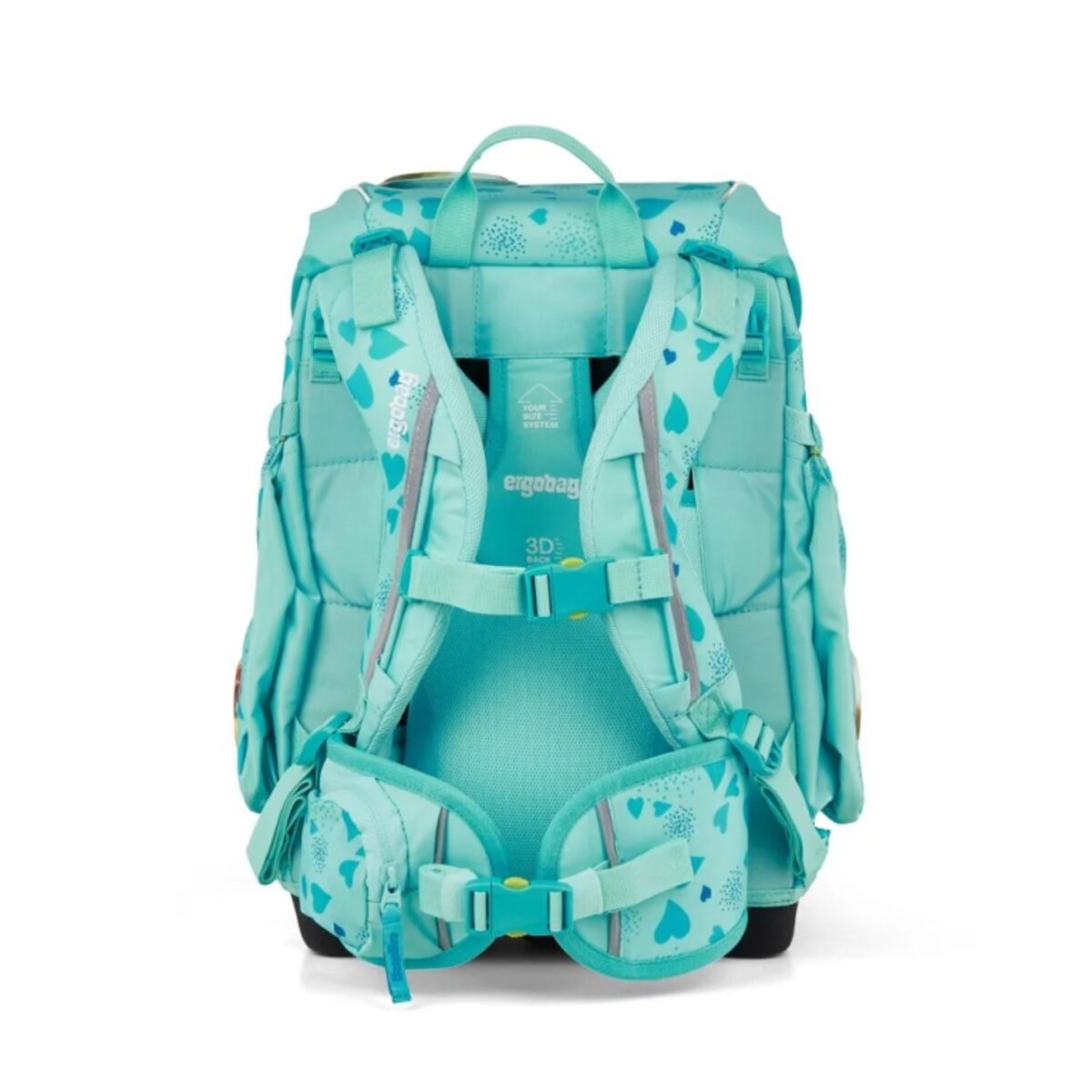 ergobag Cubo Set Schulranzen-Set ReitBärtraum, 5-teilig Blau Türkis 19 Liter