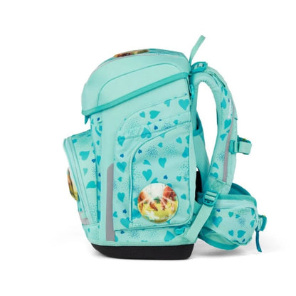 ergobag Cubo Set Schulranzen-Set ReitBärtraum, 5-teilig Blau Türkis 19 Liter