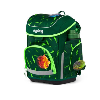 ergobag cubo Set Schulranzen-Set Bärtastisch Grün 5-teilig 19 Liter