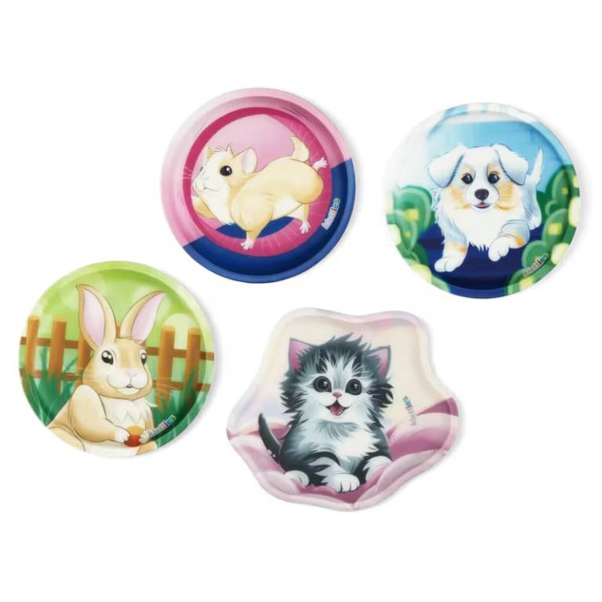 ergobag Cubo Set Schulranzen-Set Flower PowBär, 5-teilig Beige 19 Liter