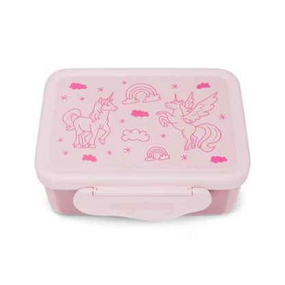 ergobag Edelstahl Brotdose Einhorn rosa 17 x 7 x 14 cm