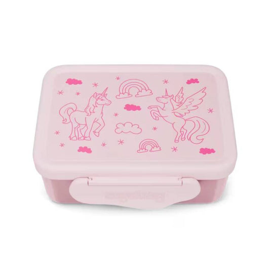ergobag Edelstahl Brotdose Einhorn rosa 17 x 7 x 14 cm