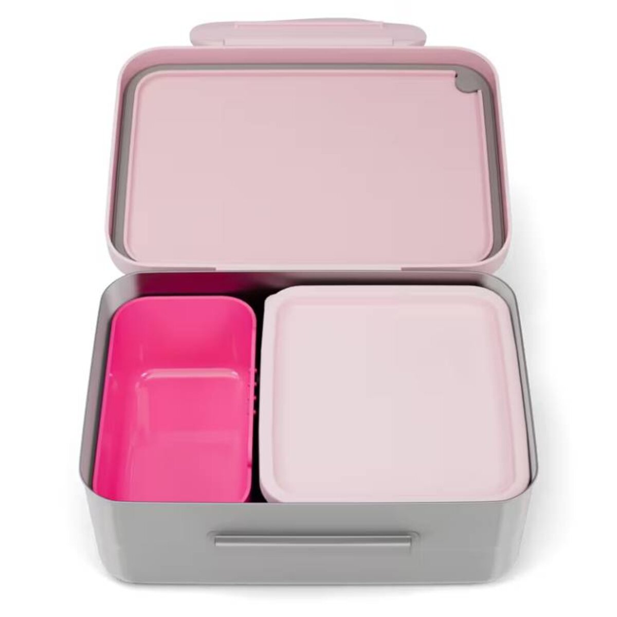 ergobag Edelstahl Brotdose Glitzer rosa 17 x 7 x 14 cm