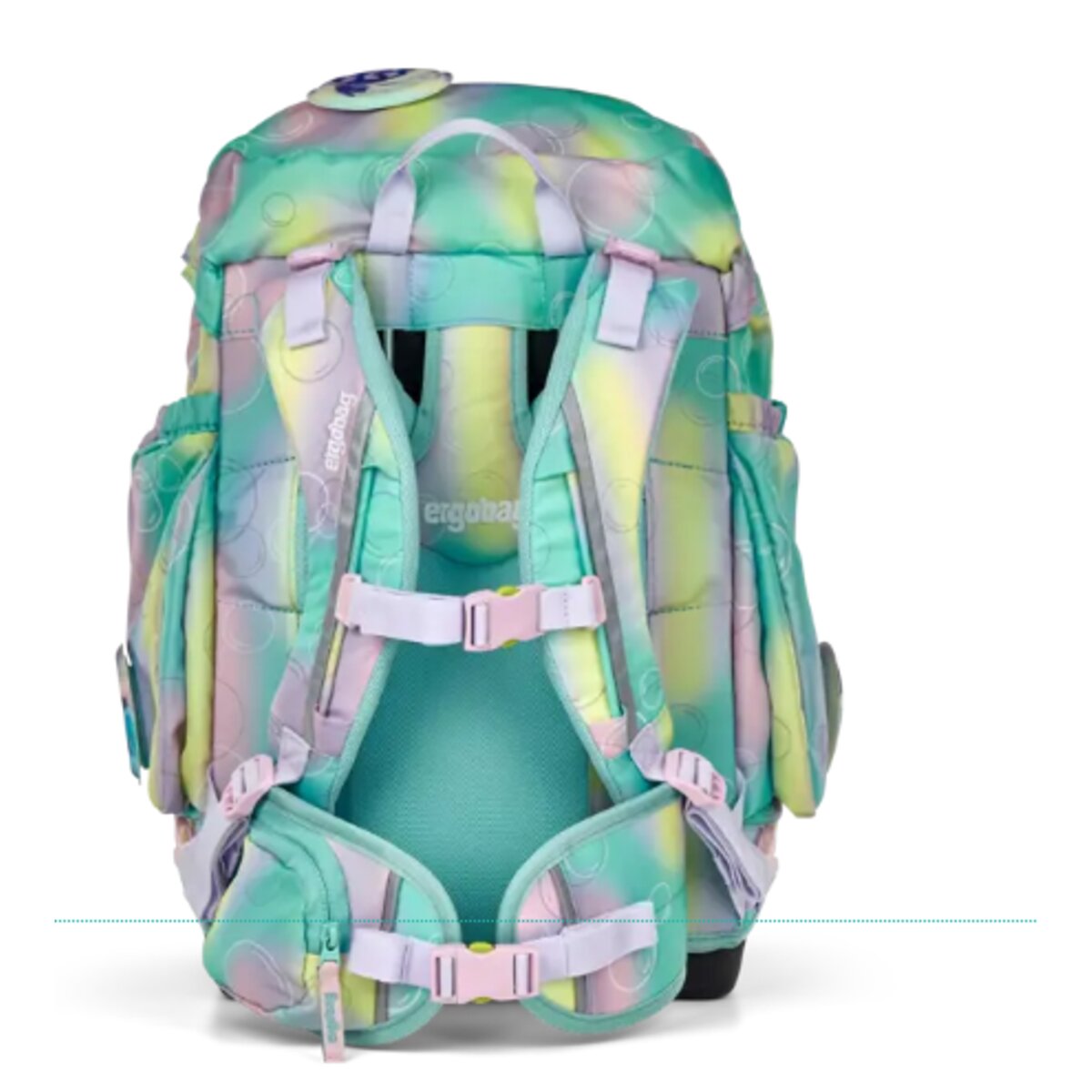 ergobag MAXI Set Schulranzen-Set ZauBärwelt, 6-teilig Rosa Türkis 24 Liter 2025