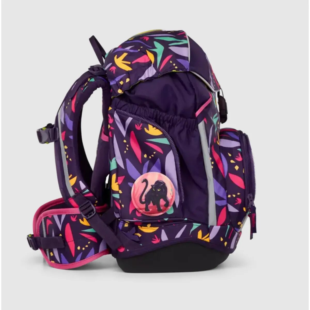 ergobag PACK Schulranzen-Set AmBärzonas, 6-teilig Rosa Gelb Lila 20 Liter