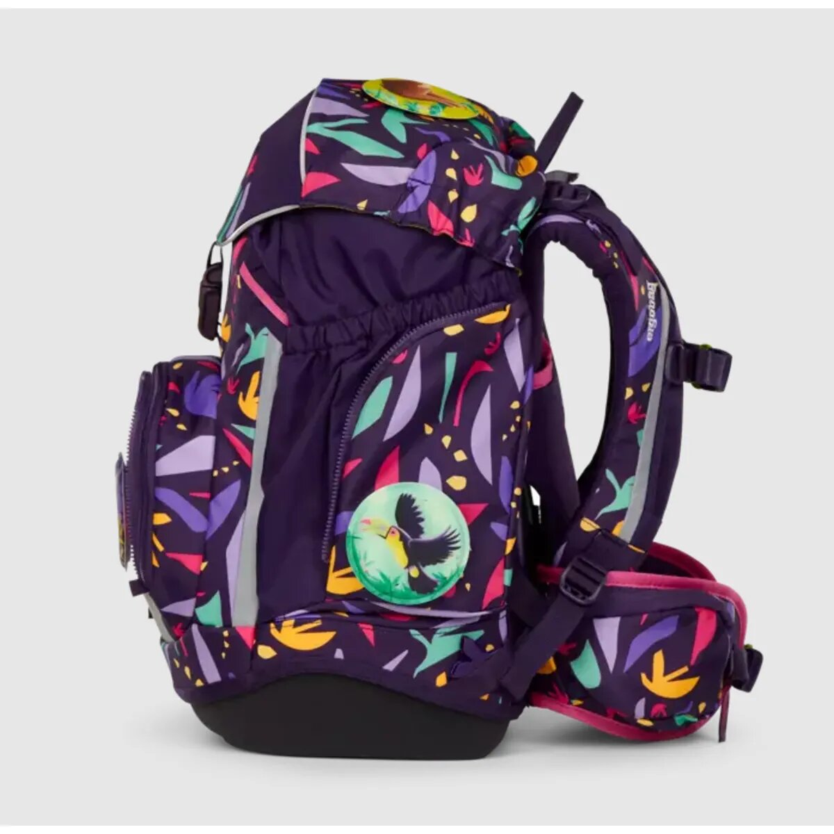 ergobag PACK Schulranzen-Set AmBärzonas, 6-teilig Rosa Gelb Lila 20 Liter