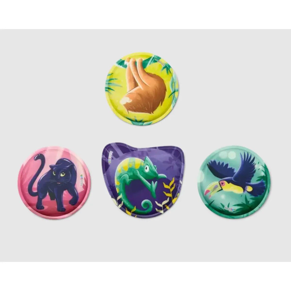 ergobag PACK Schulranzen-Set AmBärzonas, 6-teilig Rosa Gelb Lila 20 Liter