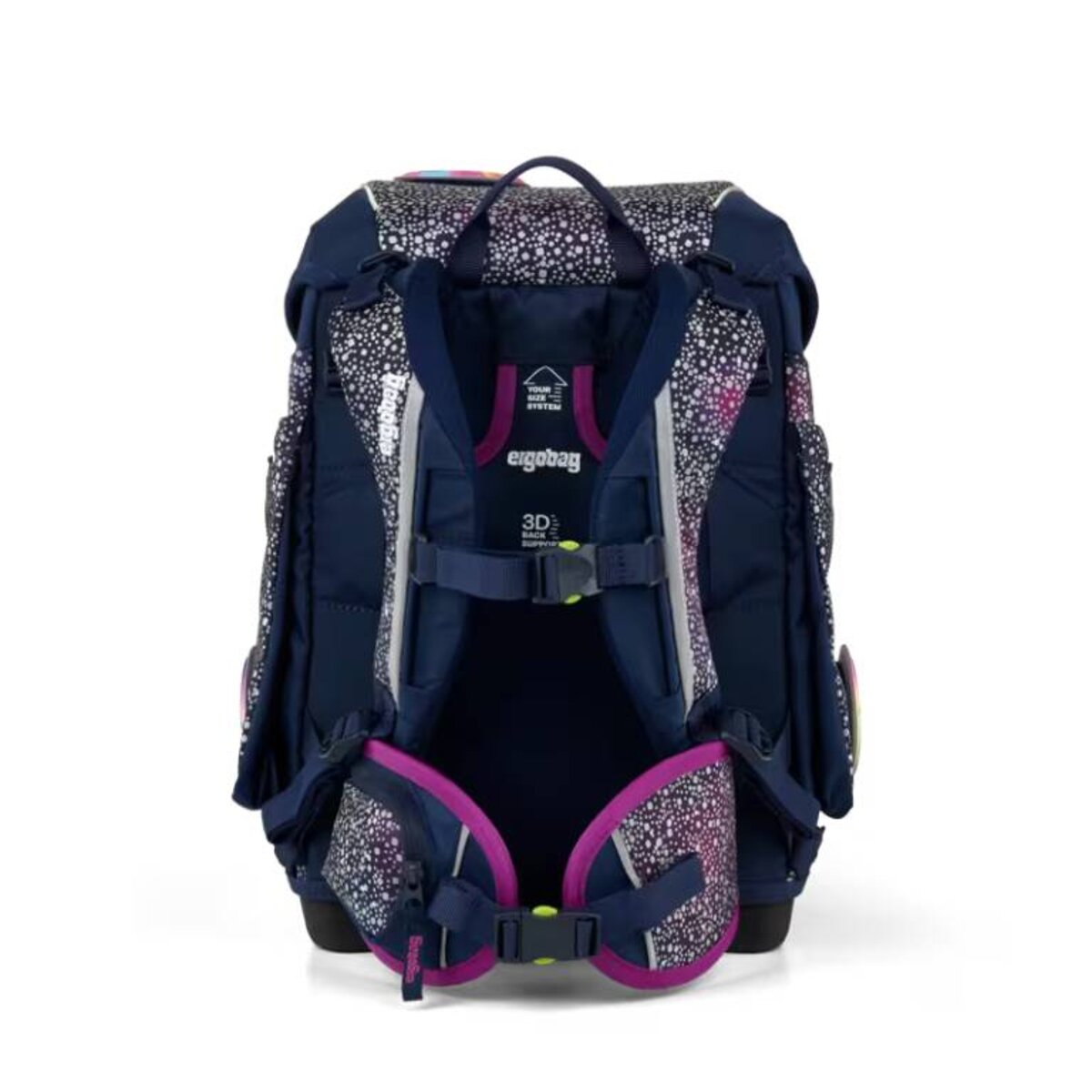 ergobag Cubo Set Schulranzen-Set Bärlaxy 5-teilig Blau Lila 19 Liter