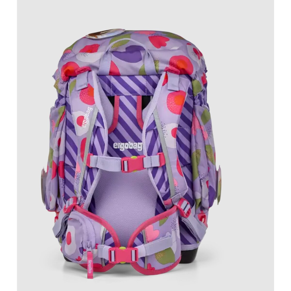 ergobag PACK Schulrucksack-Set BlütenzauBär, 6-teilig