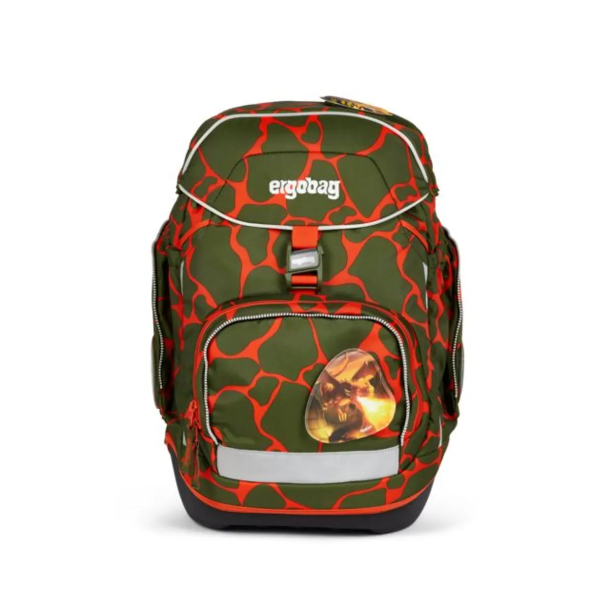 ergobag Pack Set Schulranzen-Set FeuerspeiBär LUMI Edition, 6-teilig 20 Liter