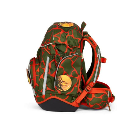 ergobag Pack Set Schulranzen-Set FeuerspeiBär LUMI Edition, 6-teilig 20 Liter