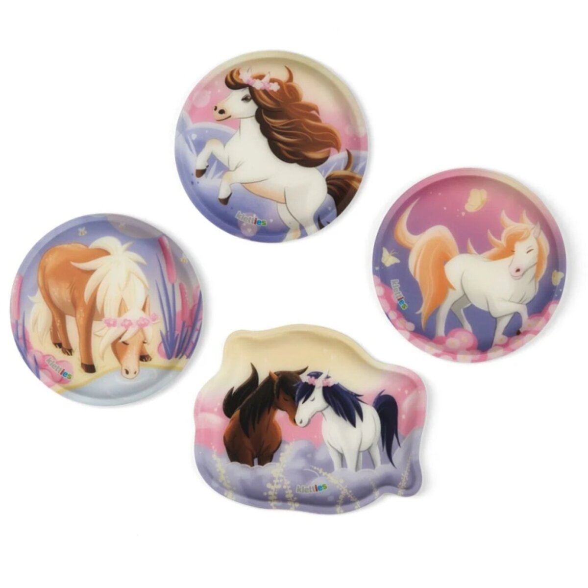 ergobag Pack Set Schulranzen-Set PonyBärparadies, 6-teilig Lila 20 Liter