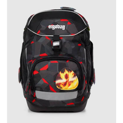 ergobag Pack Set Schulrucksack-Set TaekBärdo, 6-teilig Grau, Rot 20 Liter 2025