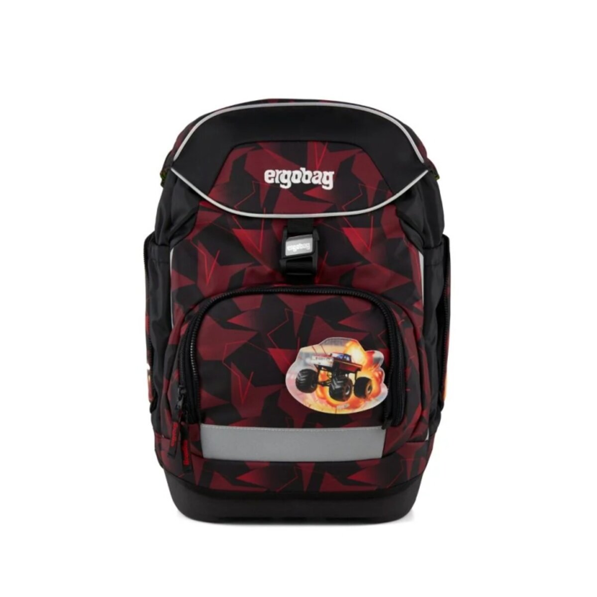 ergobag Pack Set Schulranzen-Set UnaufhaltBär, 6 teilig Schwarz Rot 20 Liter