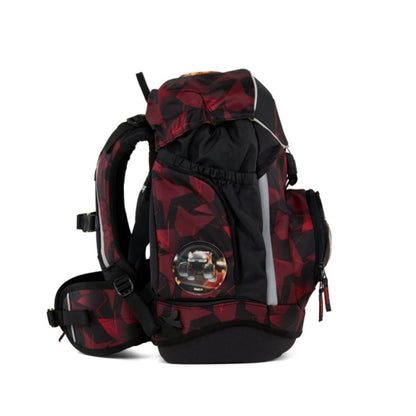 ergobag Pack Set Schulranzen-Set UnaufhaltBär, 6 teilig Schwarz Rot 20 Liter