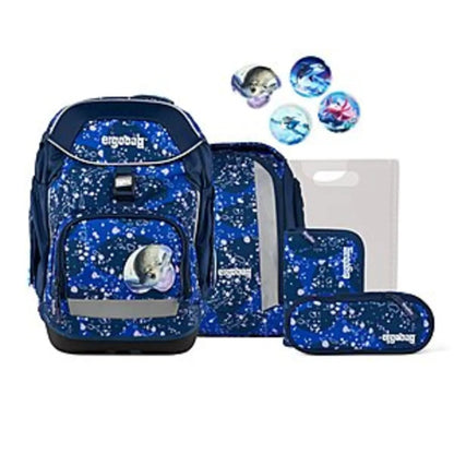 ergobag Pack Set Schulranzen-Set OzeanBärwohner, 6-teilig Blau 20 Liter