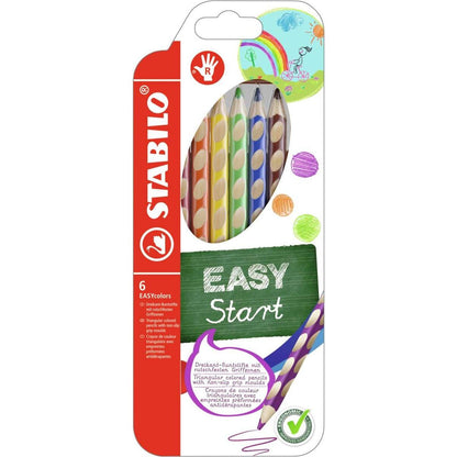 Ergonomischer Buntstift für Rechtshänder - STABILO EASYcolors - 6er Pack - mit 6 verschiedenen Farben