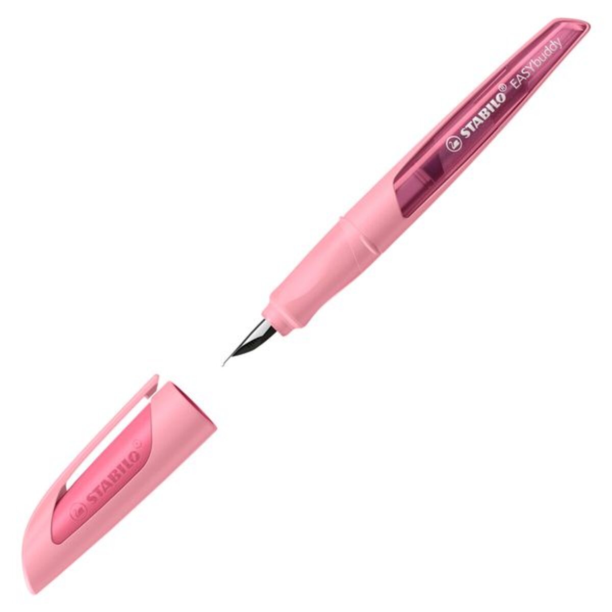 Ergonomischer Schulfüller STABILO® EASYbuddy® Pastel, M, rosiges Rouge