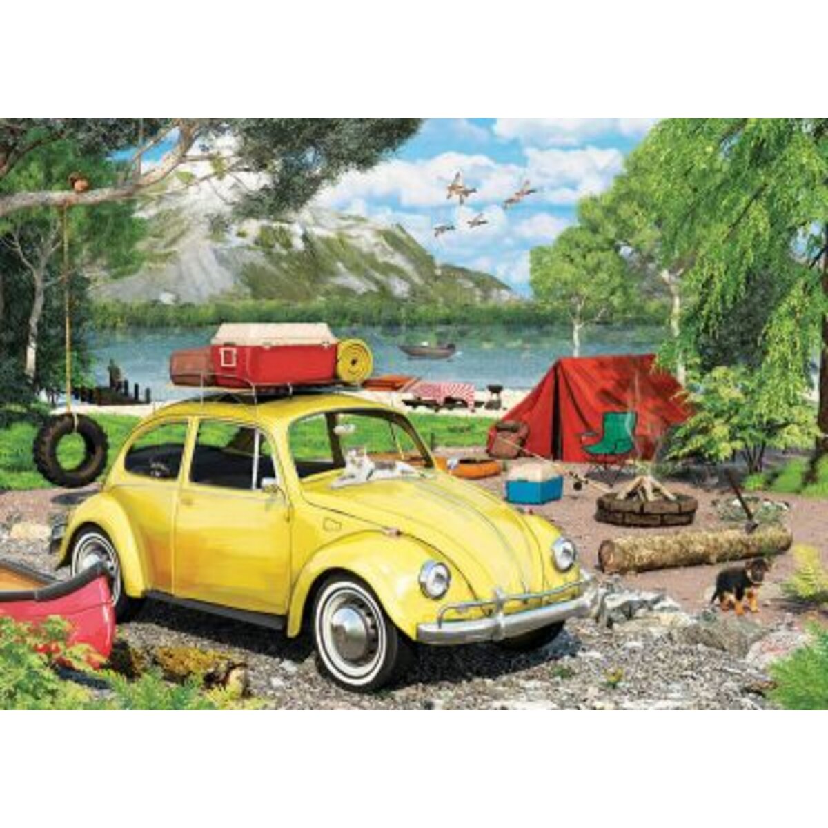 EUROGRAPHICS 8551-5691 VW Beetle Camping Dose 550 Teile Puzzle