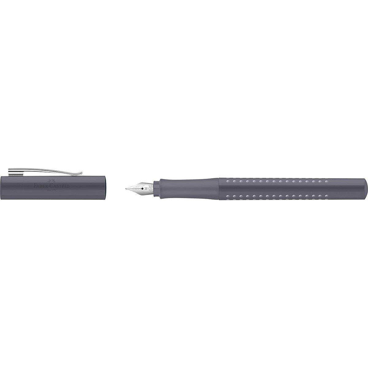 Faber-Castell - Füller Grip 2010, Federstärke M, dapple gray