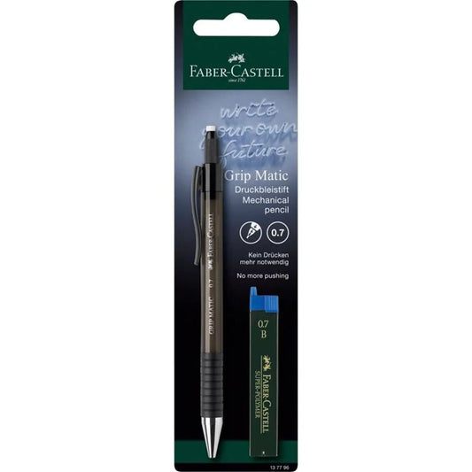 Faber-Castell Druckbleistift Grip Matic 1377 0.7mm und 12 Minen Blisterkar