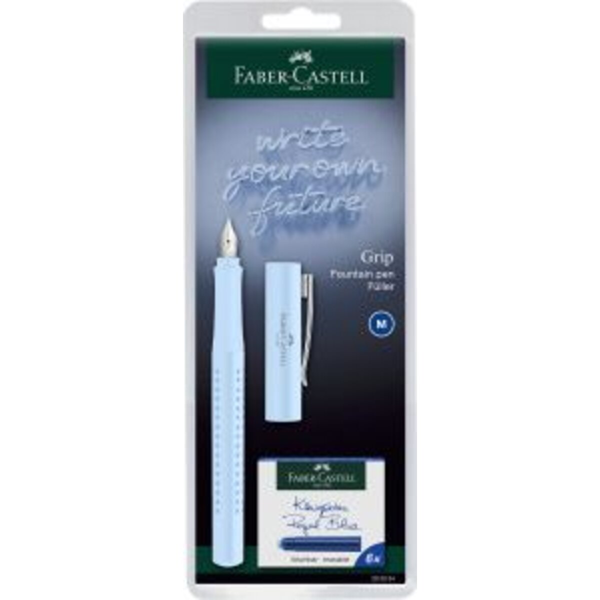 Faber-Castell Füller Grip 2010 M New Harmony BK, 1 Stück, 4-fach sortiert