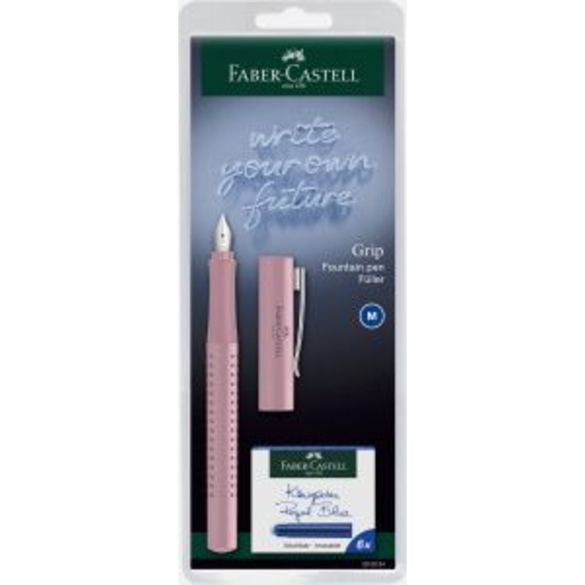 Faber-Castell Füller Grip 2010 M New Harmony BK, 1 Stück, 4-fach sortiert