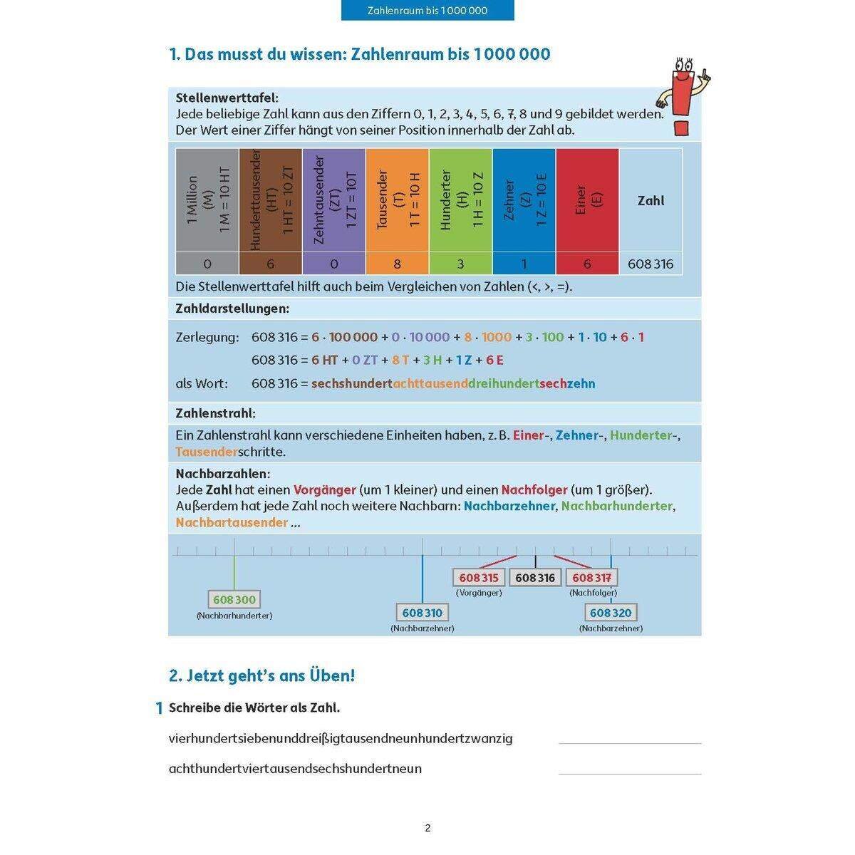 Hauschka Verlag Fit zum Übertritt - Mathematik 4. Klasse, A4-Heft