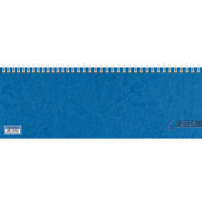 Glocken Querkalender 2026, 29,7x10,5cm, blau