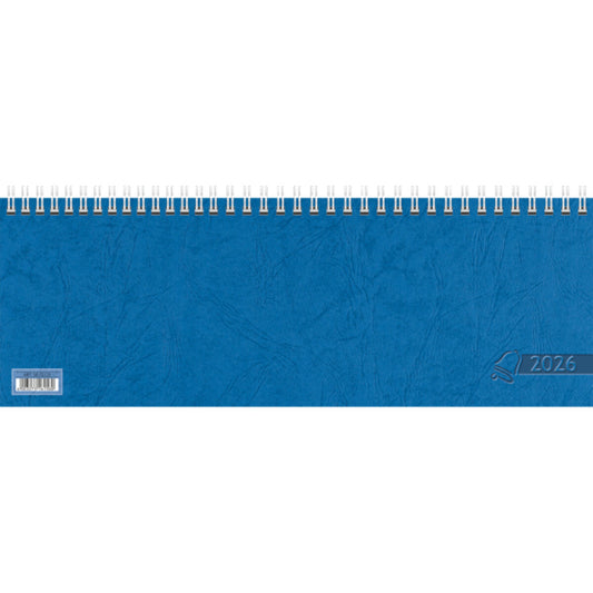 Glocken Querkalender 2026, 29,7x10,5cm, blau